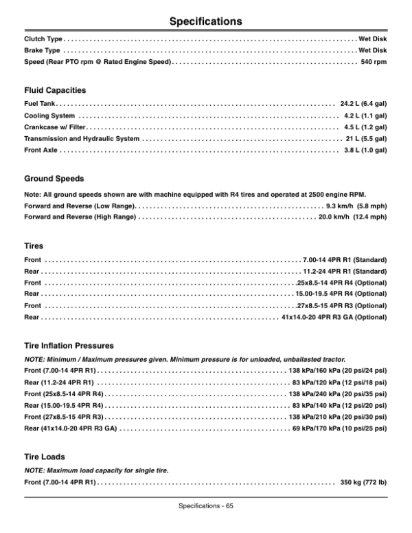 John Deere 3032E & 3038E Compact Utiltiy Tractors Export/Australia Edition (301620-) Operator’s Manual (OMLVU24838) Workshop Guide