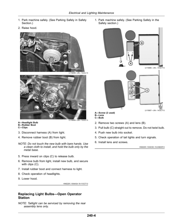 John Deere 4066M, 4066R, 4049M & 4049R Tractors (Export w/European Configuration) Operator’s Manual (OMLVU32572) Workshop Guide