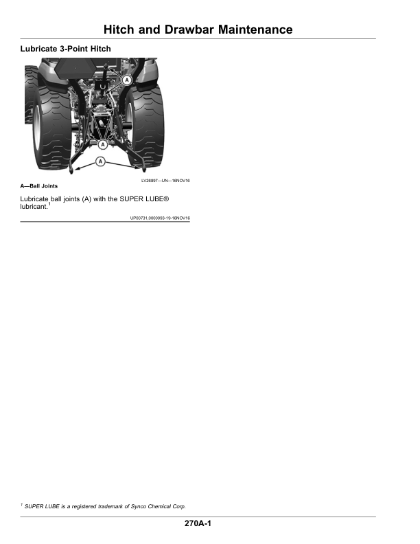 John Deere 2026R Compact Utility Tractors Operator’s Manual (OMLVU33877) Workshop Guide