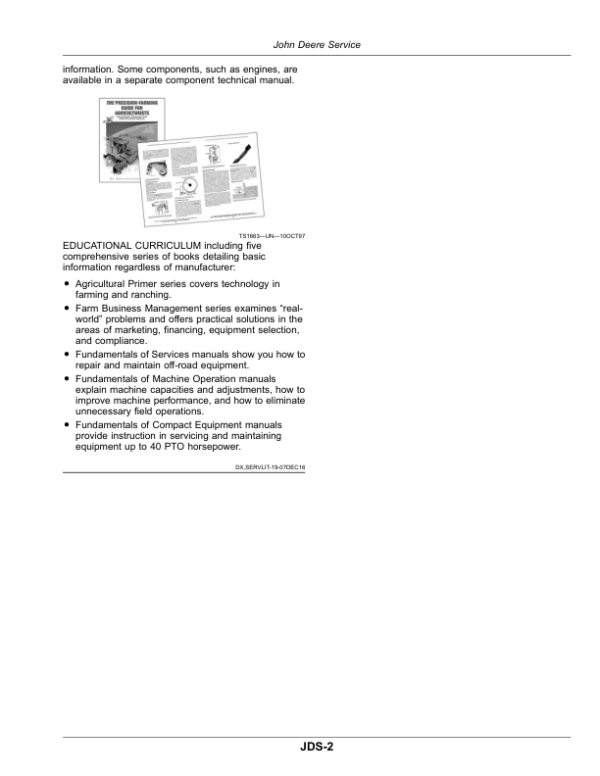 John Deere 3038E Compact Utility Tractors Operator’s Manual (OMLVU34009) Workshop Guide