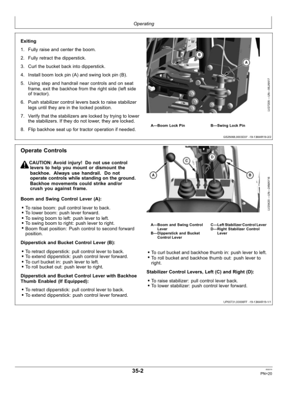 John Deere 370B Backhoe Operator’s Manual (OMLVU35053) Workshop Guide