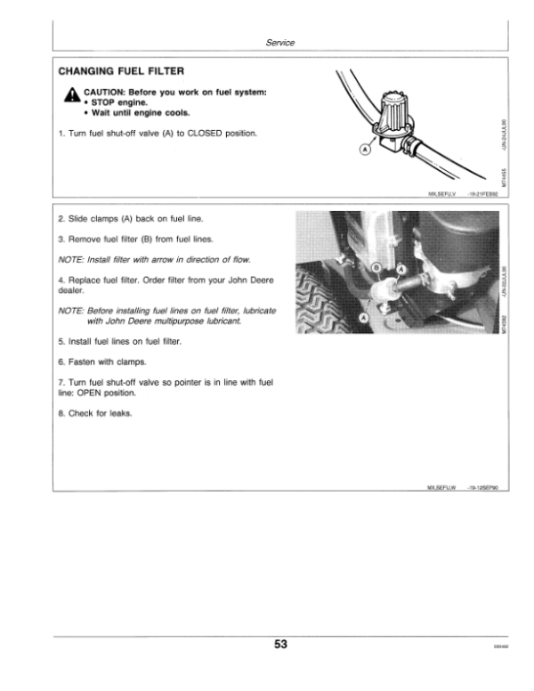 John Deere GX70 & GX75 Riding Mowers Operator’s Manual (OMM113859) Workshop Guide