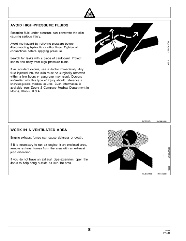John Deere F710 & F725 Front Mowers (European Edition) Operator’s Manual (OMM113934) Workshop Guide