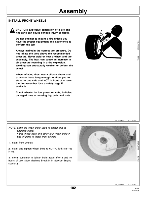 John Deere F915, F935 Front Mower (010001-) Operator’s Manual (OMM113938) Workshop Guide