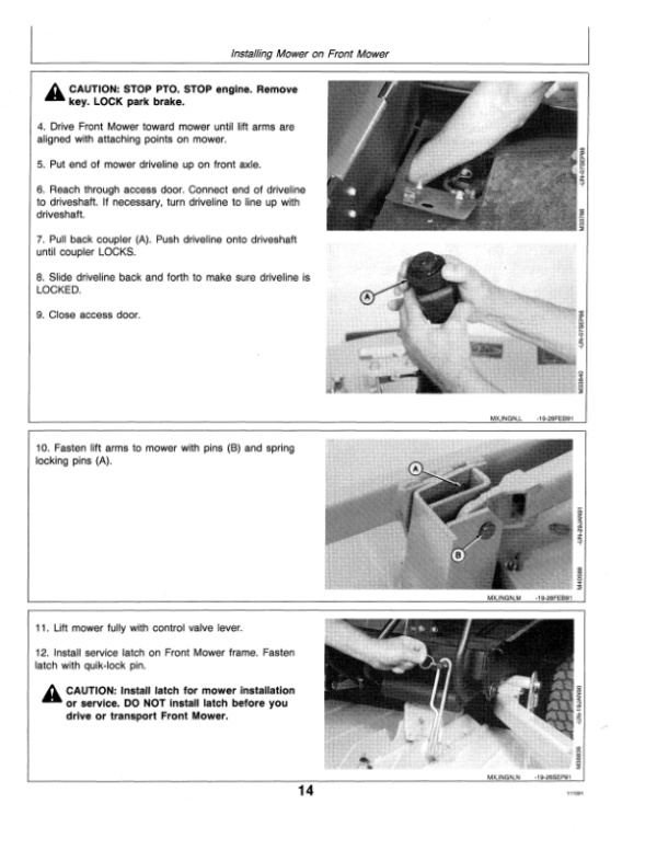 John Deere 60-Inch Rear Discharge Mower for Front Mowers & CUT Operator’s Manual (OMM114494) Workshop Guide
