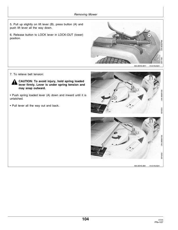 John Deere 240 & 265 Lawn & Garden Tractors Operator’s Manual (OMM114669) Workshop Guide