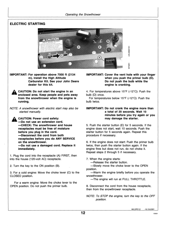 John Deere TRS21E, TRS21 Walk-Behind Snow Thrower Operator’s Manual (OMM114674) Workshop Guide