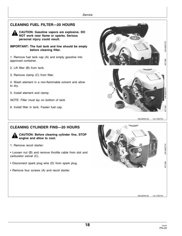 John Deere 21HC Hedge Clipper Operator’s Manual (OMM115311) Workshop Guide