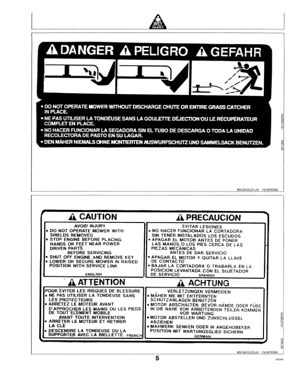 John Deere 60-Inch Mid-Mount Mower – 70 Series Tractors Operator’s Manual (OMM115534) Workshop Guide