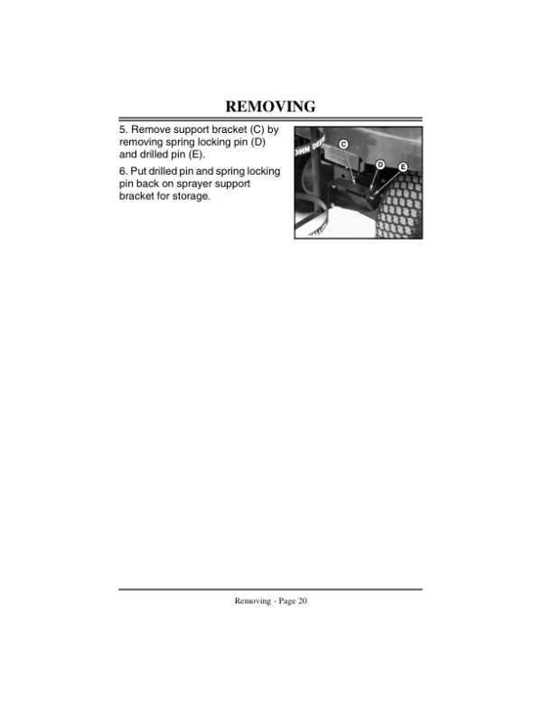 John Deere 6 Gallon Sprayer (120001-) Operator’s Manual (OMM119197) Workshop Guide
