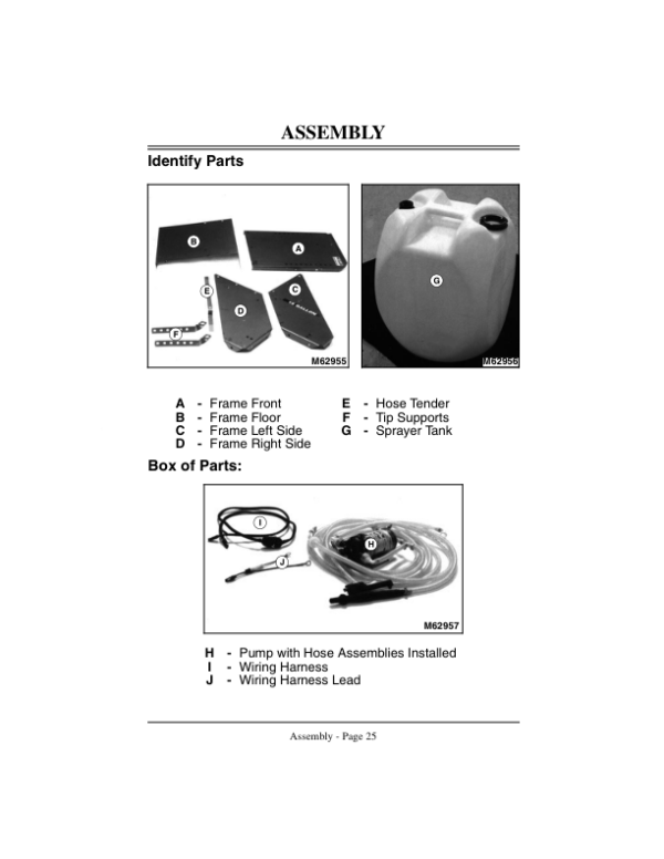 John Deere 15-Gallon Sprayer (130001-) Operator’s Manual (OMM120496) Workshop Guide