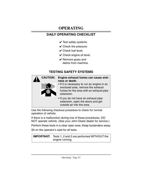 John Deere F710, F725 Front Mower (030001-) Operator’s Manual (OMM120582) Workshop Guide