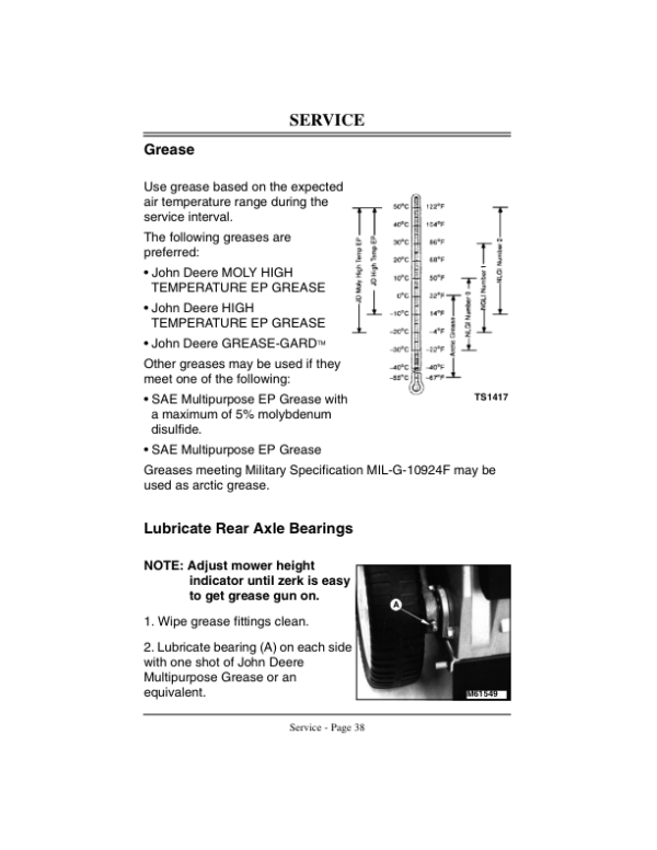 John Deere 14SB, 14SE Rotary Mowers (400001-) Operator’s Manual (OMM121603) Workshop Guide