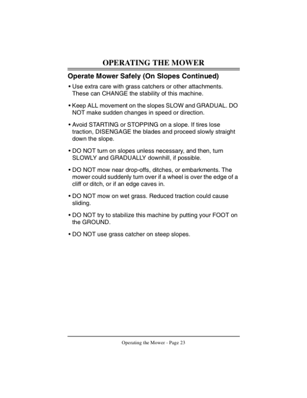 John Deere SRX75 Riding Mower (065001-) Operator’s Manual (OMM121741) Workshop Guide