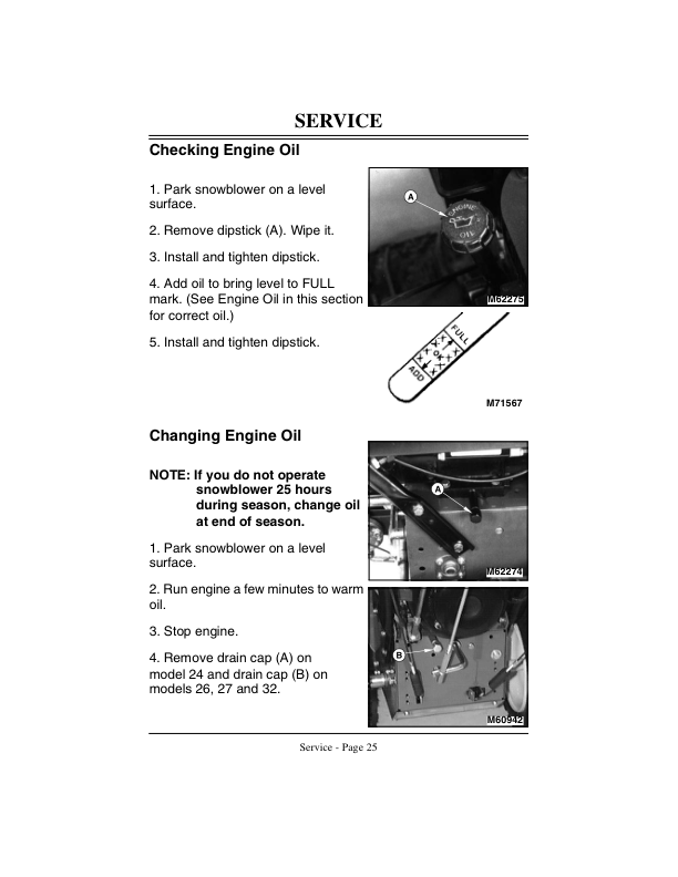 John Deere TRS24, TRS26, TRS27, TRS32, TRX24, & TRX26 Walk-Behind Snowblowers Operator’s Manual (OMM122051) Workshop Guide