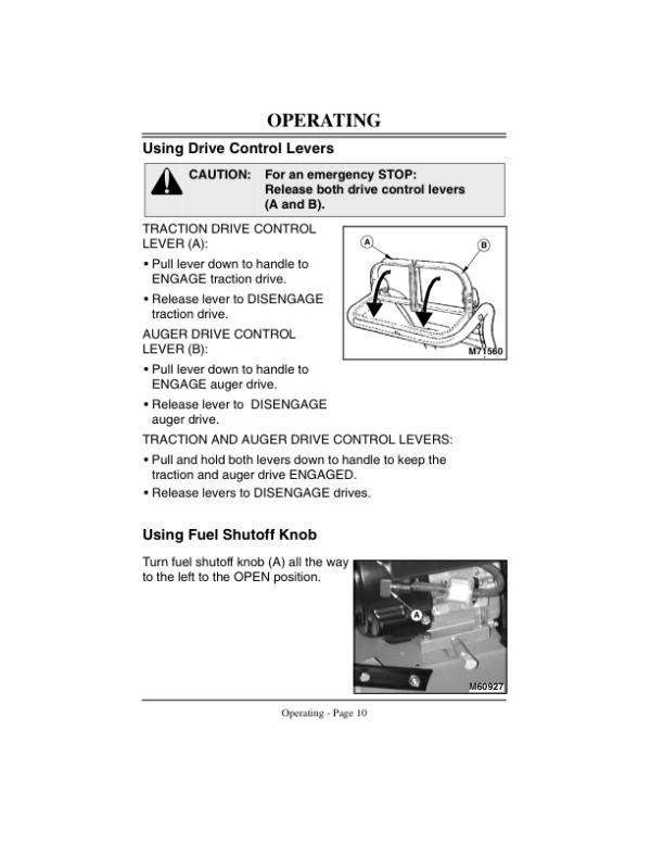 John Deere TRS22 Walk-Behind Snowblowers (140001-) Operator’s Manual (OMM122054) Workshop Guide