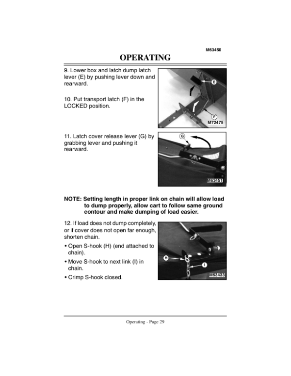 John Deere MC519 Material Collection Utility Cart Operator’s Manual (OMM122166) Workshop Guide