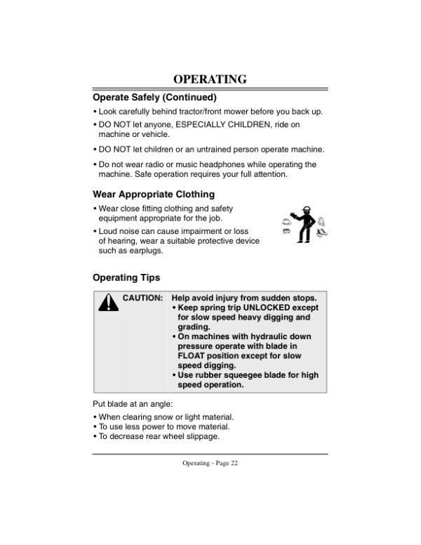 John Deere 54 Inch Front Blade (030001-) Operator’s Manual (OMM122252) Workshop Guide