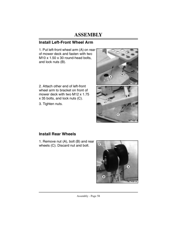 John Deere 72-Inch (Direct Drive) Side Discharge Mower (045001-) Operator’s Manual (OMM123445) Workshop Guide