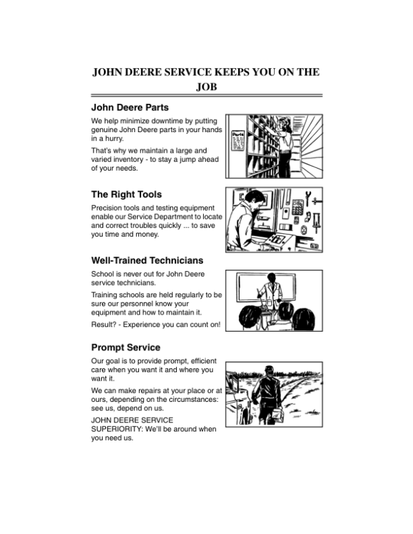 John Deere MC519 Material Collection Utility Cart (045001-) Operator’s Manual (OMM125585) Workshop Guide