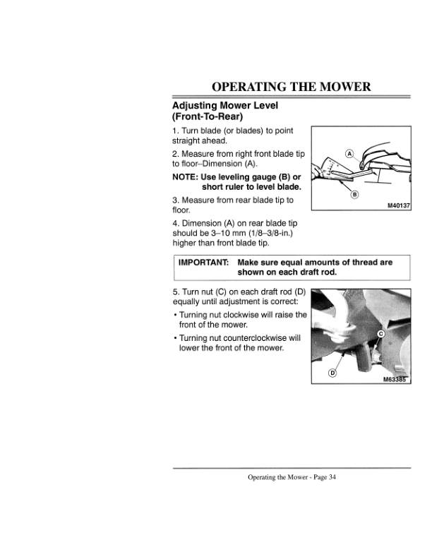 John Deere STX38 Lawn Tractor – Motorsports (Special Edition) Operator’s Manual (OMM126761) Workshop Guide