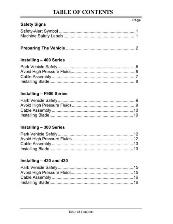John Deere 54 Inch Front Blade (040001-) Operator’s Manual (OMM126795) Workshop Guide