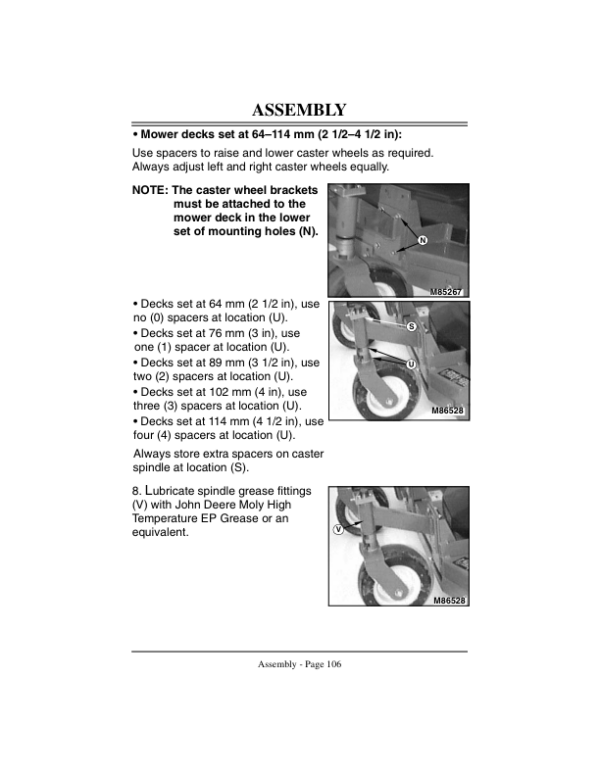 John Deere GS45 Walk-Behind Commercial Rotary Mower Operator’s Manual (OMM127343) Workshop Guide