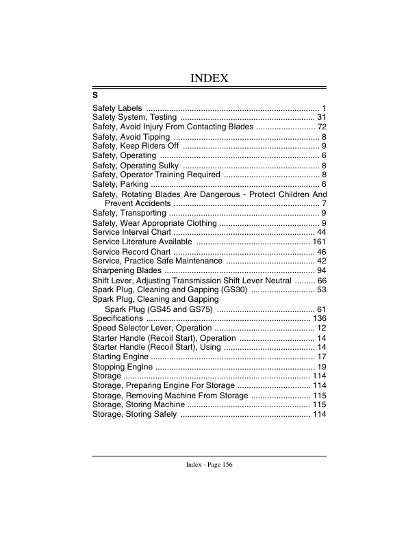 John Deere GS30, GS45, GS75 Walk-Behind Mowers (015001-) Operator’s Manual (OMM128538) Workshop Guide