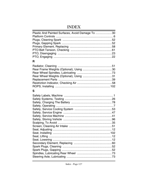 John Deere F911 Front Mower (150001-) Operator’s Manual (OMM134123) Workshop Guide