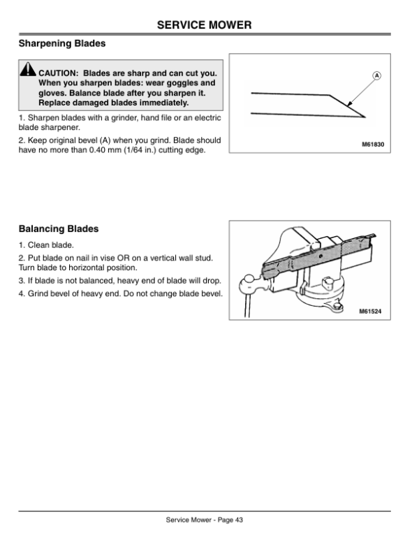 John Deere 54, 60-Inch Mid-Mount Rotary Mowers for 4100 CUT (010001-) Operator’s Manual (OMM134998) Workshop Guide