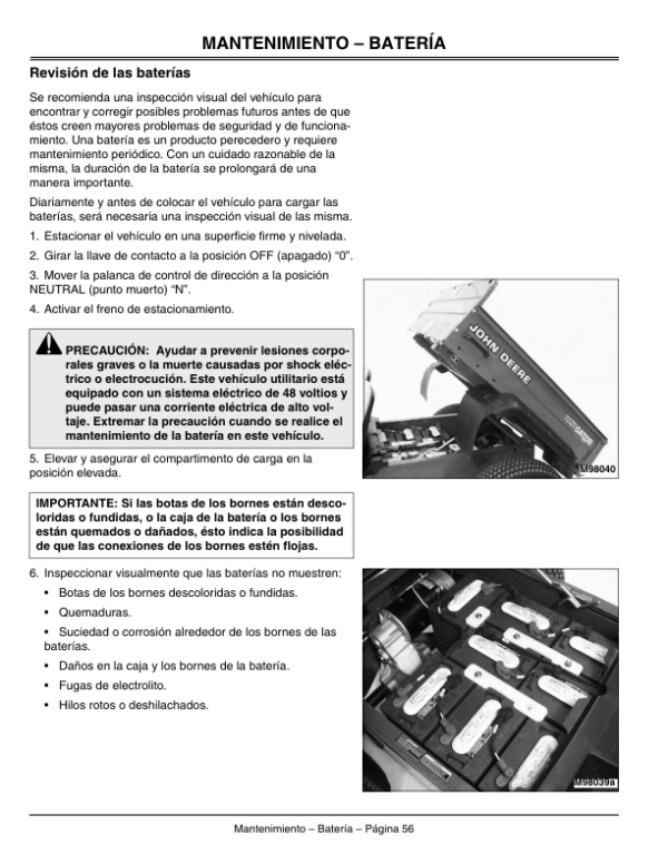 John Deere E-Gator Utility Vehicle Turf (001001-) Operator’s Manual (OMM135735) Workshop Guide