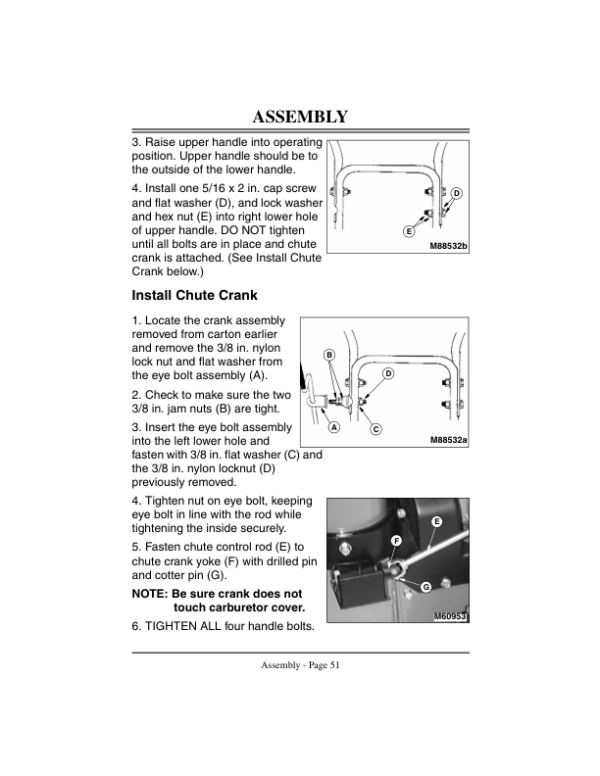 John Deere TRS22 Walk-Behind Snowblower (180001-) Operator’s Manual (OMM137000) Workshop Guide