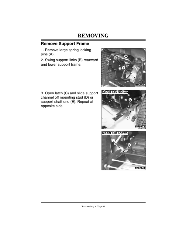 John Deere 3-Cubic Foot Tractor Trunk Operator’s Manual (OMM137365) Workshop Guide