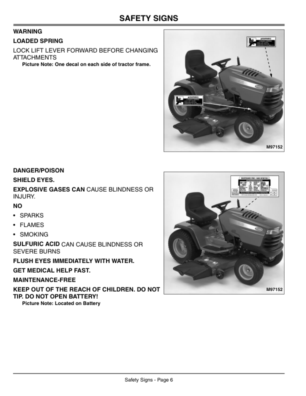 John Deere S2048 Yard Tractor, S2554 Garden Tractor (010001-) Operator’s Manual (OMM138757) Workshop Guide