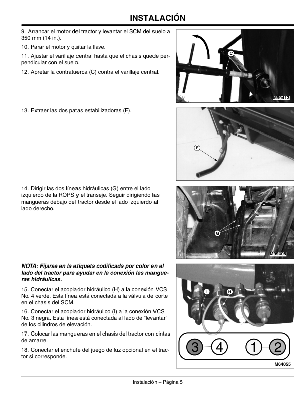 John Deere Hydraulic Dump Material Collection System (010001-) Operator’s Manual (OMM139550) Workshop Guide