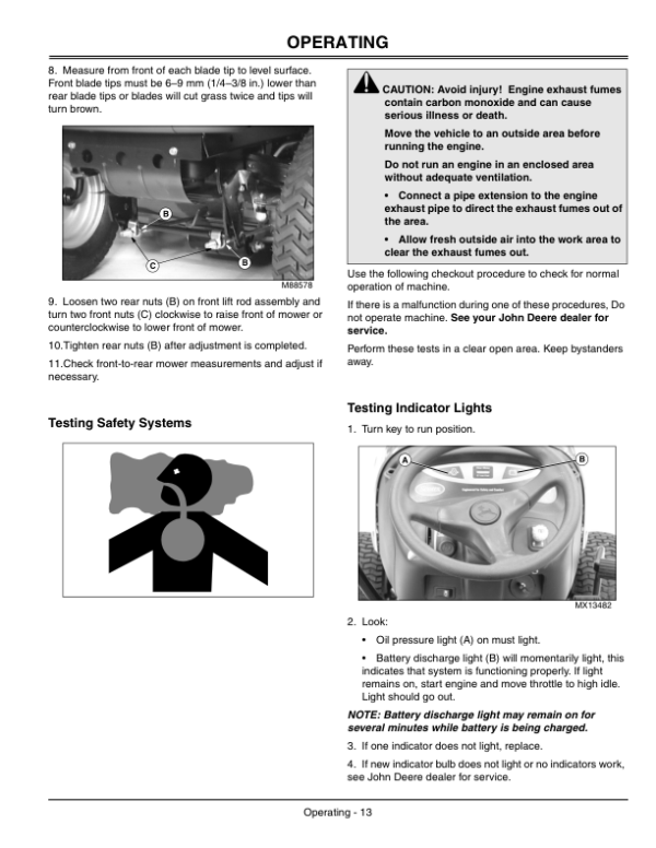 John Deere Scotts Garden Tractor GT2554 Operator’s Manual (OMM139955) Workshop Guide