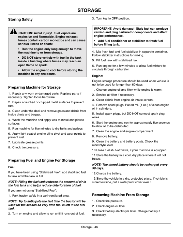 John Deere LX255, LX277, LX277AWS, LX279 & LX288 Lawn Tractors North America (010101-060000) Operator’s Manual (OMM142612) Workshop Guide