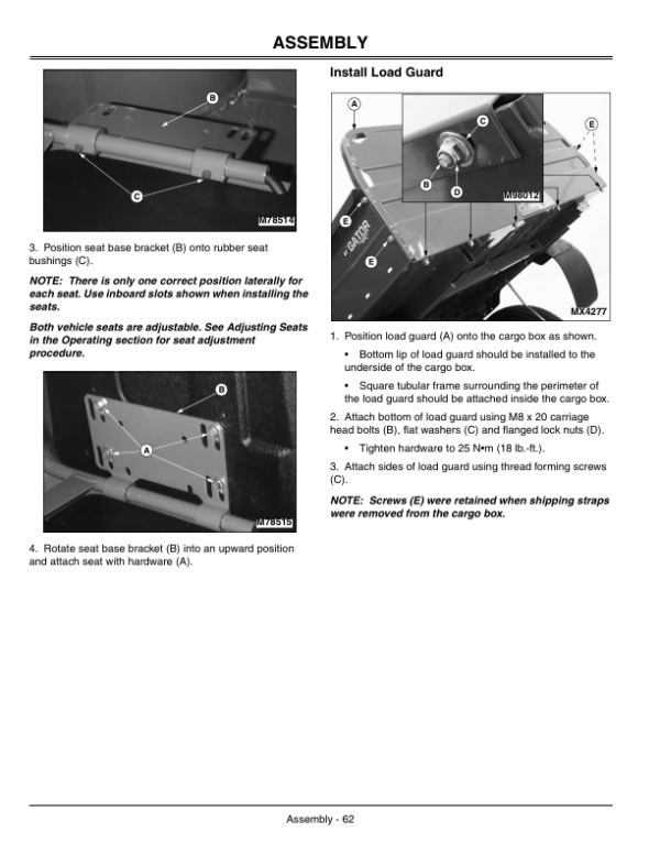 John Deere E-Gator Utility Vehicle (001001-) Operator’s Manual (OMM142831) Workshop Guide