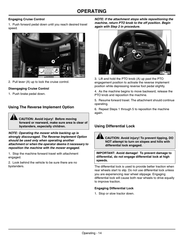 John Deere 455 Lawn & Garden Tractor (070001-) Operator’s Manual (OMM144040) Workshop Guide