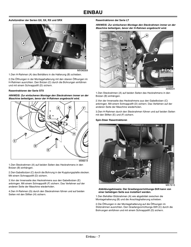 John Deere Rear Bagger & Power Flow 7-Bushel Operator’s Manual (OMM145413) Workshop Guide