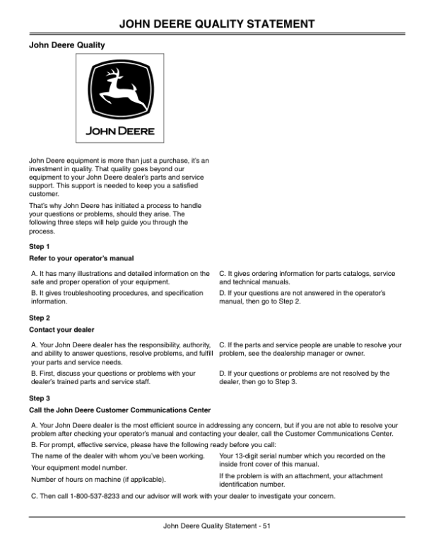 John Deere 924DE, 1128DE, 1128DDE, 1332DDE Walk-Behind Snowblowers (210001-) Operator’s Manual (OMM146053) Workshop Guide