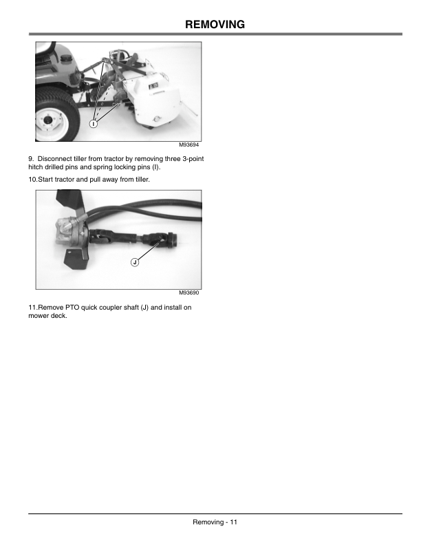 John Deere 42 Hydraulic Tiller (010001-) Operator’s Manual (OMM146096) Workshop Guide