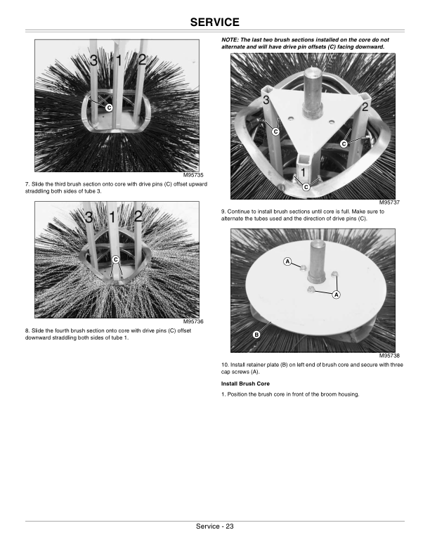 John Deere 60-In. Heavy Duty Rotary Broom for CUT Operator’s Manual (OMM147932) Workshop Guide