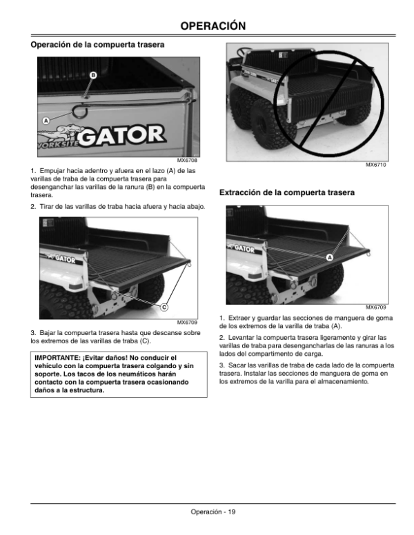 John Deere 6×4 Worksite Gator Utility Vehicle North America (068205- ) Operator’s Manual (OMM150192) Workshop Guide
