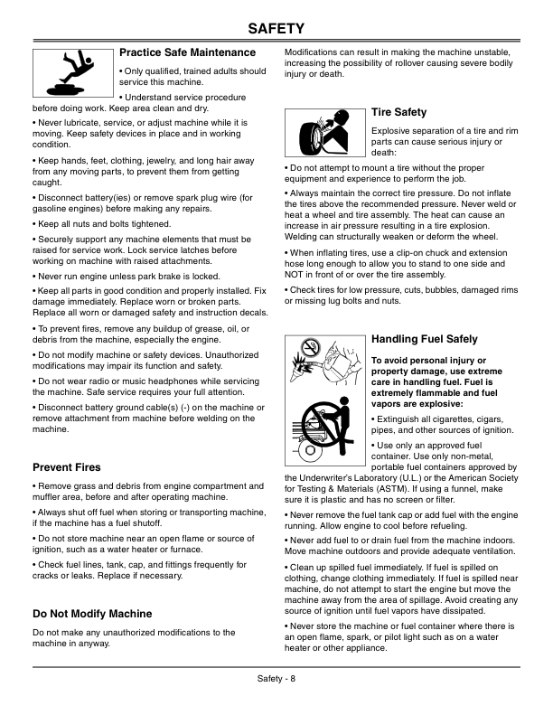 John Deere CS & CX Gator Utility Vehicle Operator’s Manual (OMM153882) Workshop Guide