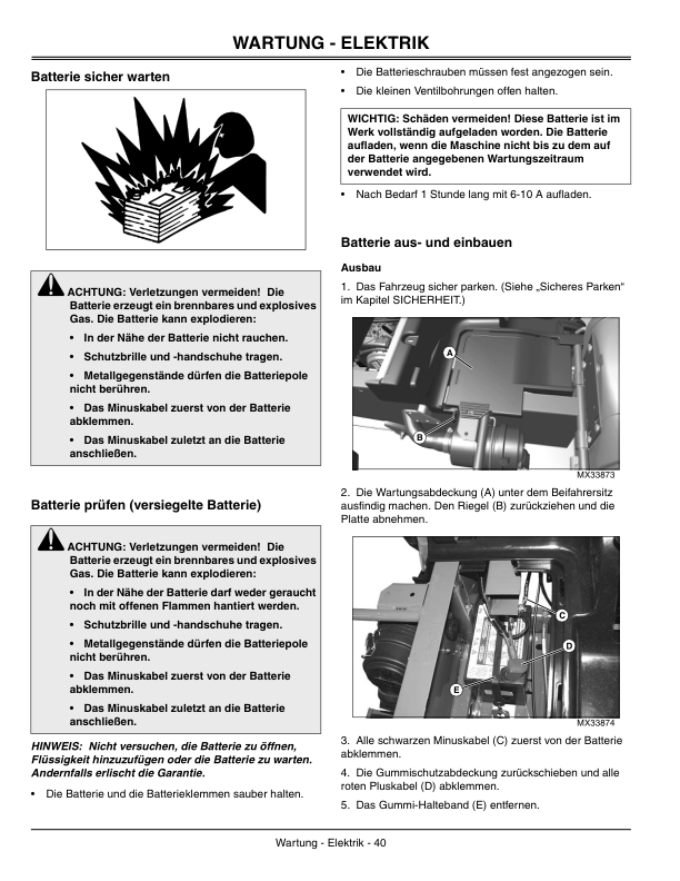John Deere TX Gator Utility Vehicle Export Edition (001001-030000) Operator’s Manual (OMM153969) Workshop Guide