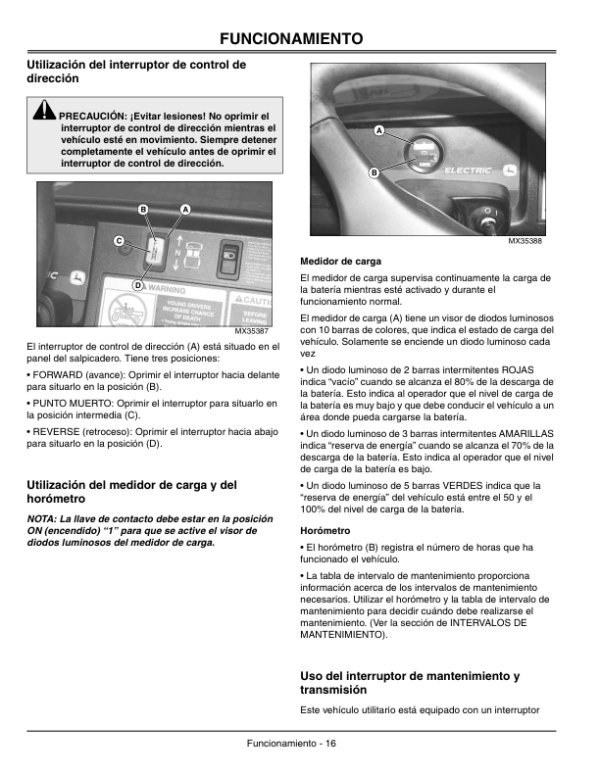John Deere TE Gator Utility Vehicles Export Edition (001001-050000) Operator’s Manual (OMM153975) Workshop Guide