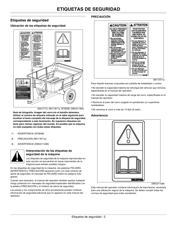 John Deere 10P Utility Cart Operator’s Manual (OMM155001) Workshop Guide
