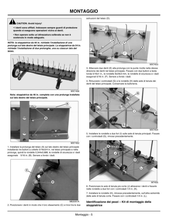 John Deere 38 Inch Front Mounted Thatcher Operator’s Manual (OMM156176) Workshop Guide