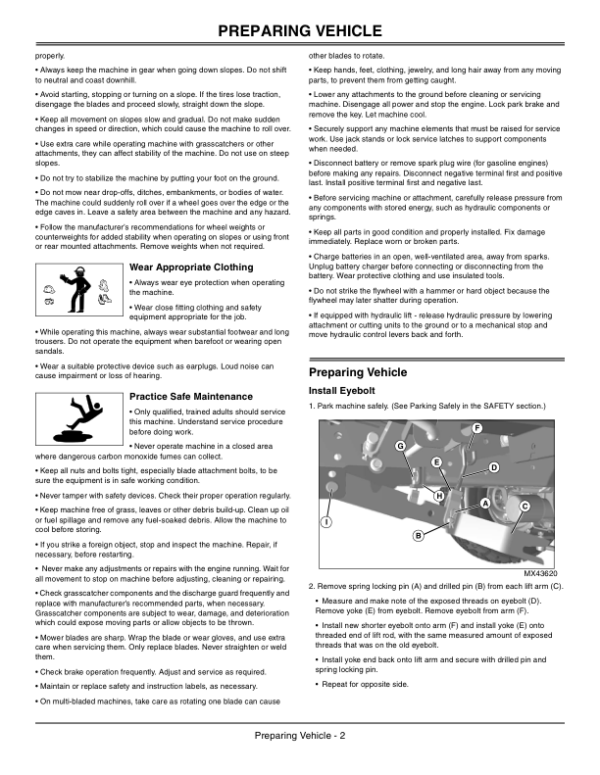 John Deere 60 Inch 7-Iron Mower (010001-) Operator’s Manual (OMM156467) Workshop Guide